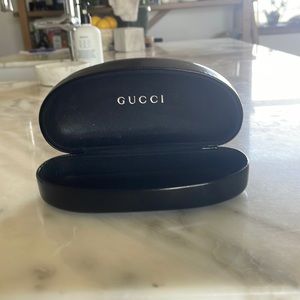 GUCCI LEATHER EYEGLASS SUNGLASSES HARD CASE